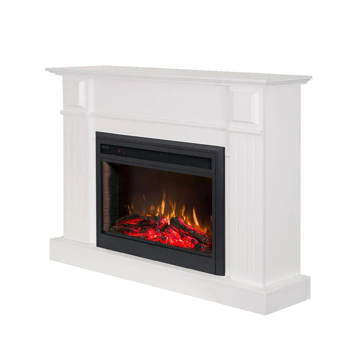 Moda Berwick 2000W Electric Fireplace Heater White Mantel Suite